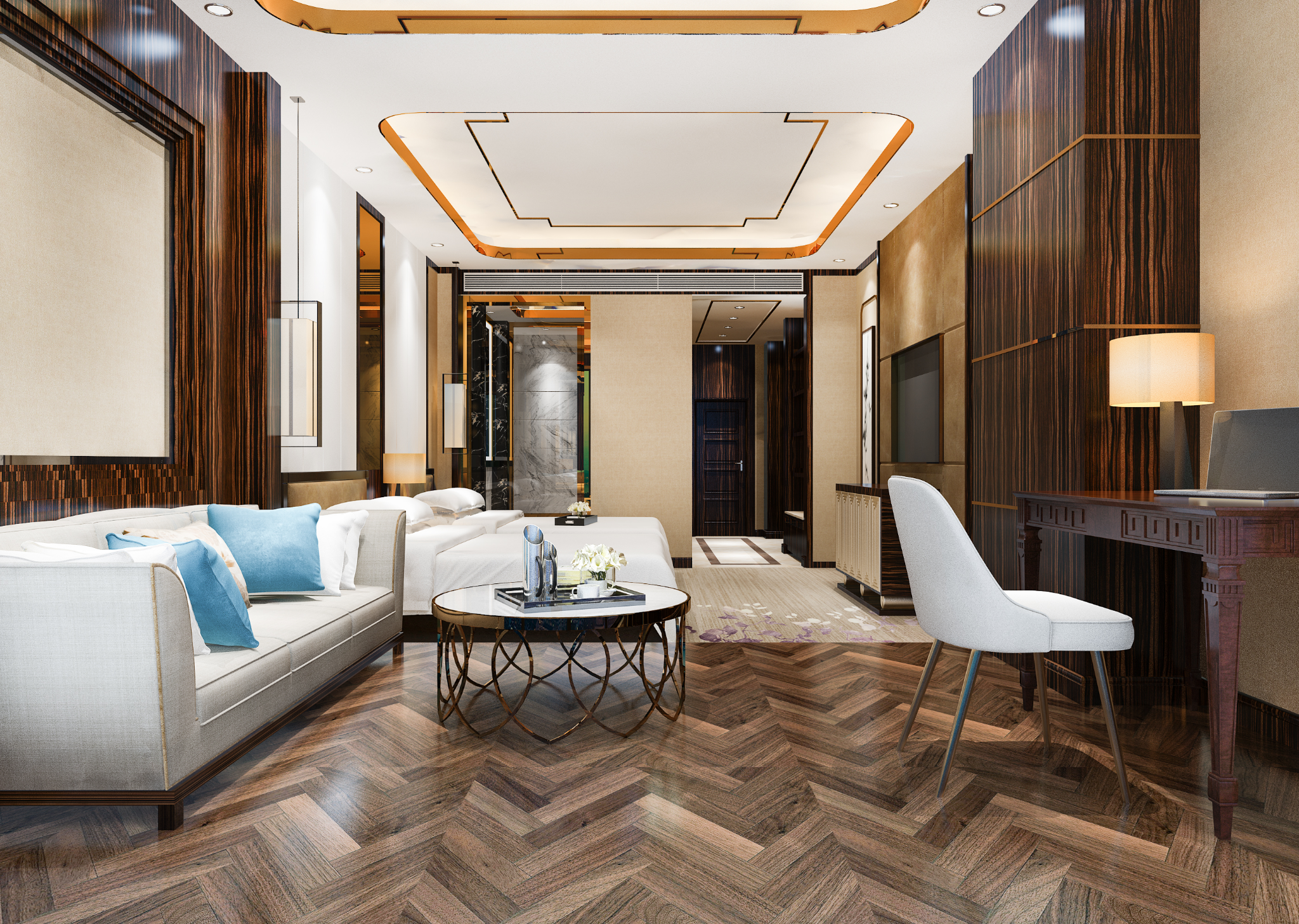 Luxury false ceiling interior design in Chennai