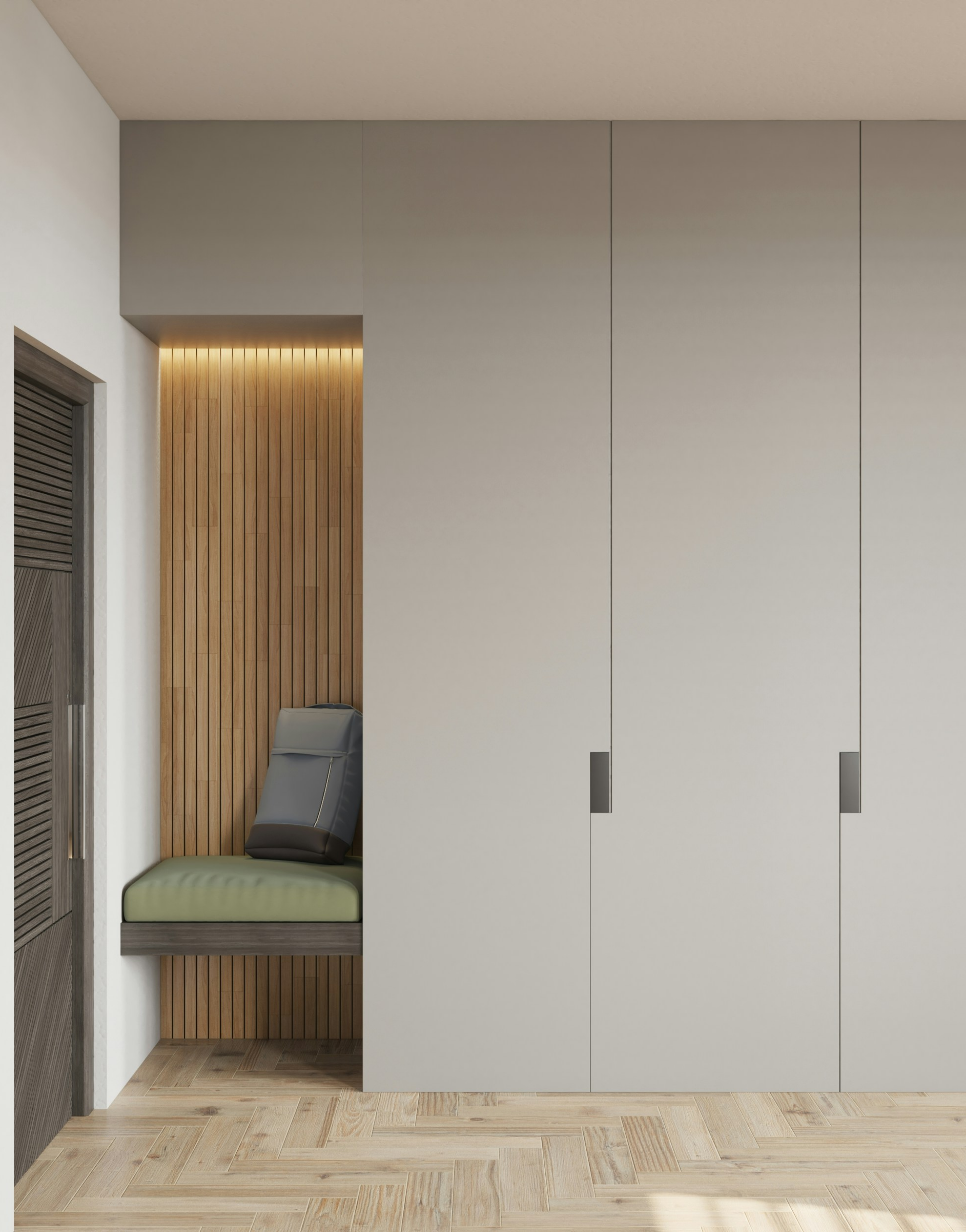 Modern bedroom wardrobe design in Chennai