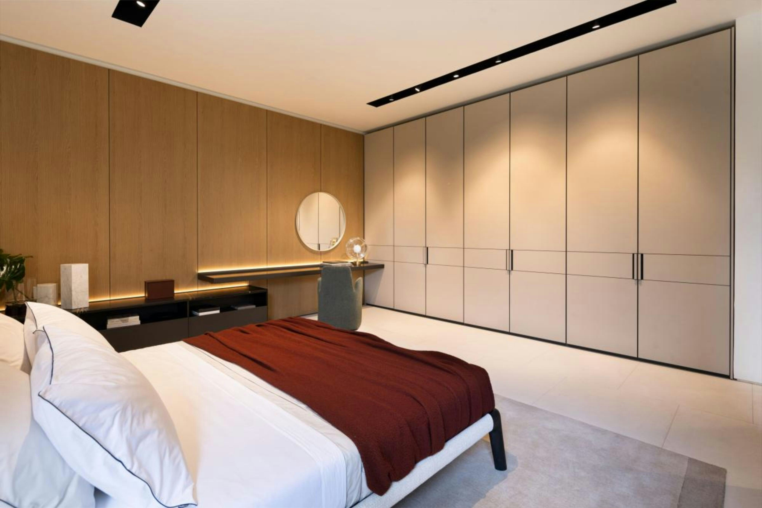 Custom sliding wardrobe interior in Chennai